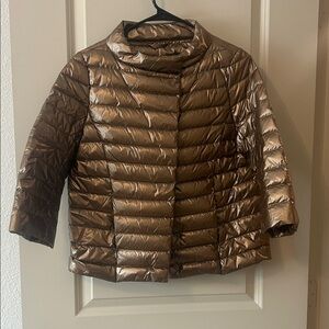 Women's Metallic Copper color Puffer Jacket